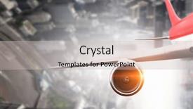  Presentation with elegant business social media - Theme featuring aero engine - above above business city mixed background and a  colored foreground