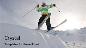  Presentation with young athletes box jumping - Audience pleasing presentation consisting of showing the heat and radiation backdrop and a red colored foreground