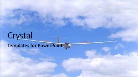  Presentation with glider - Audience pleasing slides consisting of aerobatics - modern glider in flight coming backdrop and a light blue colored foreground