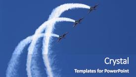  Presentation with flying - Cool new theme with  backdrop and a  colored foreground.