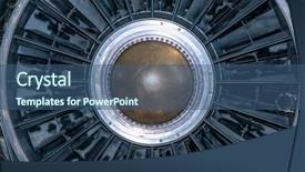  Presentation with aerodynamic - Beautiful PPT theme featuring aerodynamic - inside of a powerful aircraft backdrop and a ocean colored foreground