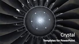  Presentation with aerodynamic - Theme consisting of aerodynamic - inside of a powerful aircraft background and a dark gray colored foreground