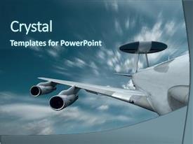 Missile Aerodynamic Military Airplan PPT template 98 | CrystalGraphics