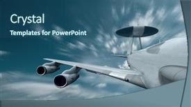  Presentation with aerodynamic - Colorful slide set enhanced with aerodynamic - military airplan on the speed backdrop and a ocean colored foreground