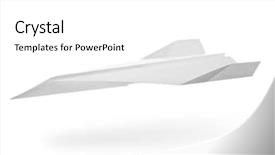  Presentation with aerodynamic - Slides having aerodynamic - paper airplane background and a white colored foreground