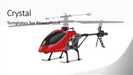  Presentation with aerodynamic - Slides having aerodynamic - remote controlled helicopter isolated background and a white colored foreground