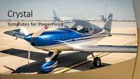  Presentation with sport blue - PPT layouts with aerodynamic - shiny blue sport plane background and a light blue colored foreground