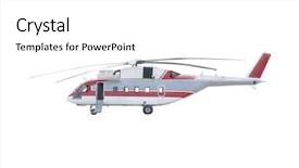  Presentation with helicopter - Presentation theme having aeronautical engineering - helicopter isolated under the white background and a white colored foreground