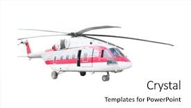  Presentation with helicopter - Audience pleasing presentation consisting of aeronautical engineering - helicopter isolated under the white backdrop and a white colored foreground