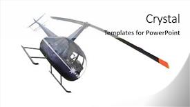  Presentation with helicopter - Amazing presentation theme having aeronautical engineering - helicopter isolated under the white backdrop and a white colored foreground