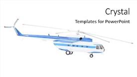  Presentation with helicopter - Slide set having cereal weeds on the background background and a tawny brown colored foreground.