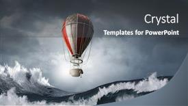  Presentation with sport - PPT theme having aeronautics-as-sport-mixed-media background and a dark gray colored foreground