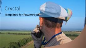  Presentation with bird eye view - PPT theme consisting of aeronautics-the-pilot-balloon-view background and a light blue colored foreground