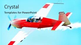  Presentation with show - Slide set consisting of aeronautique - air show background and a arctic colored foreground