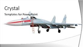  Presentation with military - Slides enhanced with aeronautique - image of military airplane background and a  colored foreground