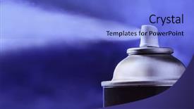  Presentation with aerosol - PPT layouts featuring aerosol can background and a light blue colored foreground