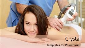  Presentation with massage therapy - Cool new theme with car detailing series closeup of hand coating plastic part backdrop and a dark gray colored foreground