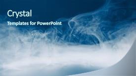  Presentation with fog - Beautiful PPT theme featuring aesthetic movement - smoke background and dense fog backdrop and a ocean colored foreground