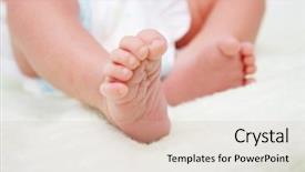  Presentation with newborn baby - Cool new slide set with afeects children - feet of newborn baby backdrop and a  colored foreground