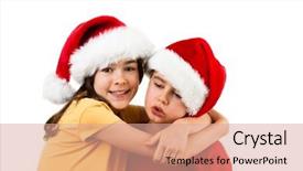  Presentation with girl christmas - Audience pleasing slides consisting of affecting teenagers - christmas time - girl backdrop and a  colored foreground