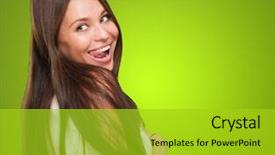  Presentation with weight loss woman showing - Colorful theme enhanced with affecting teenagers - young woman showing her tongue backdrop and a gold colored foreground