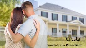  Presentation with military - Cool new presentation with shop houses - affectionate military couple looking backdrop and a mint green colored foreground
