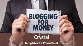  Presentation with roman columns money - Beautiful slides featuring affiliate marketing - blogging for money backdrop and a tawny brown colored foreground