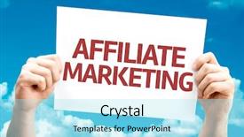  Presentation with affiliate marketing - PPT theme featuring affiliate marketing card with sky background and a arctic colored foreground