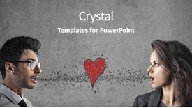  Presentation with love words - Theme enhanced with affinity - words of love background and a gray colored foreground