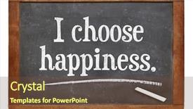  Presentation with positive words - Amazing presentation having affirmative - i choose happiness - positive backdrop and a tawny brown colored foreground
