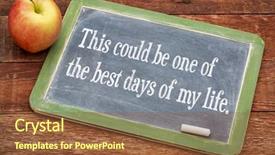  Presentation with rustic blackboard - Slide set having affirmative - this could be one background and a tawny brown colored foreground