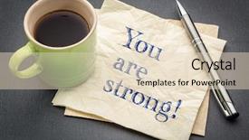  Presentation with bacteria gram positive - Presentation theme with affirmative - you are strong positive affirmation background and a lemonade colored foreground