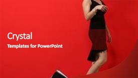  Presentation with pretty 3d animation - Beautiful presentation featuring affirmative action - portrait of pretty woman backdrop and a crimson colored foreground
