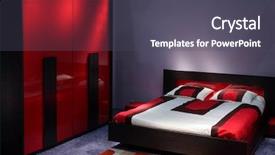  Presentation with bedroom modern - Cool new slides with affluence - modern red bedroom backdrop and a dark gray colored foreground