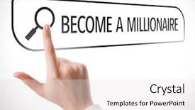  Presentation with autobiography biography written in search - Cool new theme with search bar on virtual backdrop and a white colored foreground