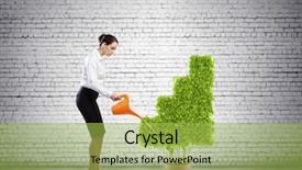  Presentation with horsetail plant - Amazing slide set having tasty doughnut cup of coffee backdrop and a lemonade colored foreground.