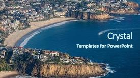 Presentation with laguna beach - Amazing slide set having affluent homes surrounding scenic emerald backdrop and a ocean colored foreground