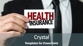  Presentation with health insurance - Cool new presentation theme with affordable care act - health insurance backdrop and a ocean colored foreground