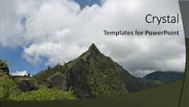  Presentation with eastern - Colorful slides enhanced with afforestation - view of eastern oahu backdrop and a light gray colored foreground
