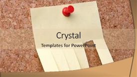  Presentation with corkboard - Beautiful presentation design featuring affx - blank yellow post-it note backdrop and a lemonade colored foreground