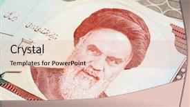  Presentation with middle east - Beautiful slide deck featuring afghanistan - variety of middle east banknotes backdrop and a lemonade colored foreground