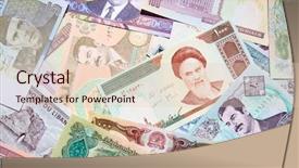  Presentation with middle east demographic - Theme enhanced with afghanistan - variety of middle east banknotes background and a lemonade colored foreground