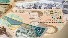  Presentation with middle east - Colorful theme enhanced with afghanistan - variety of middle east banknotes backdrop and a  colored foreground