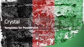  Presentation with afghanistan - Presentation theme having afghanistan flag background and a dark gray colored foreground