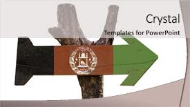  Presentation with afghanistan - Colorful theme enhanced with afghanistan wooden sign isolated backdrop and a light gray colored foreground