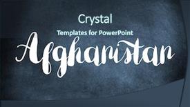  Presentation with afghanistan - PPT layouts featuring afghanistan written on a blackboard background and a  colored foreground