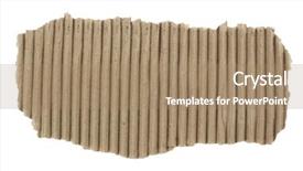  Presentation with corrugated cardboard - PPT layouts featuring afib - brown corrugated cardboard sheet background background and a  colored foreground
