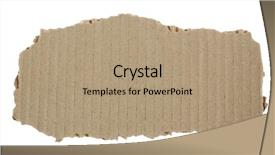  Presentation with corrugated cardboard - Cool new slides with afib - brown corrugated cardboard sheet background backdrop and a  colored foreground