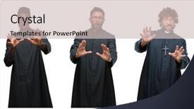  Presentation with christian - Amazing PPT theme having afraid and terrified with fear backdrop and a  colored foreground