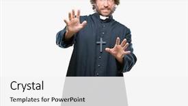  Presentation with catholic 10 commandments - PPT layouts with afraid and terrified with fear background and a  colored foreground